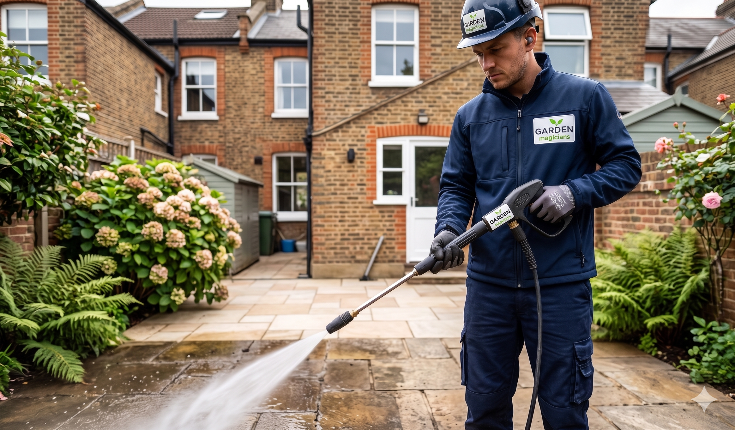 patio cleaning technician