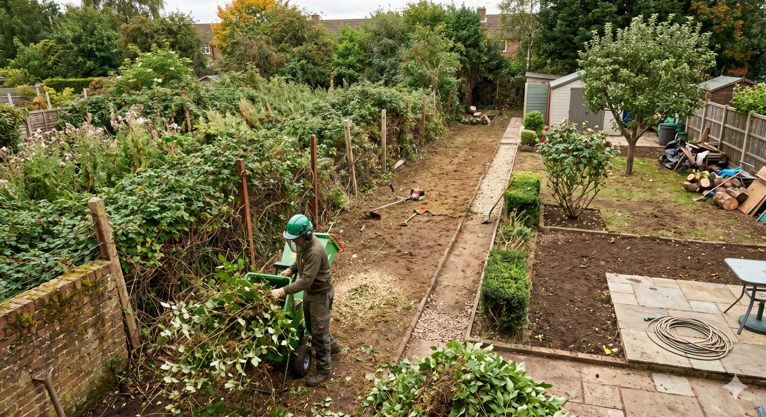 garden clearance in progress